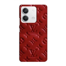 Текстурный Чехол Louis Vuitton для Редми Нот 13 (4G) – Красный ЛВ