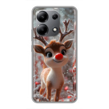 Яркий чехол для Xiaomi Redmi Note 13 (4G) с Зимними Оленятами