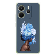 Чехлы (ART) Цветы на Xiaomi Redmi Note 14 4G (Global version) (VPrint) (Цветы на голове)