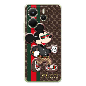 Чехлы Бренд GUCCI для Xiaomi Redmi Note 14 4G (Global version) – Маус Гуччи