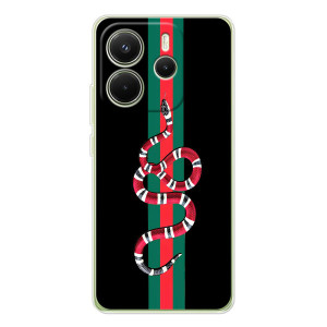 Чехлы Бренд GUCCI для Xiaomi Redmi Note 14 4G (Global version) – Змей Гуччи
