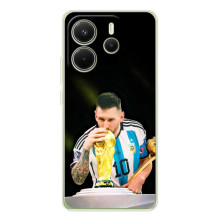 Чехлы для Xiaomi Redmi Note 14 4G (Global version) (Leo чемпион) (AlphaPrint) – Кубок Месси