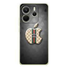 Чехлы ГУЧЧИ для Xiaomi Redmi Note 14 4G (Глобальная версия) (AlphaPrint) – Apple gucci