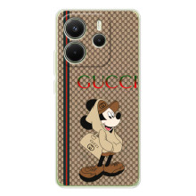 Чехлы ГУЧЧИ для Xiaomi Redmi Note 14 4G (Глобальная версия) (AlphaPrint)