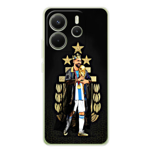 Чехлы Лео Месси Аргентина для Xiaomi Redmi Note 14 4G (Global version) – Месси король