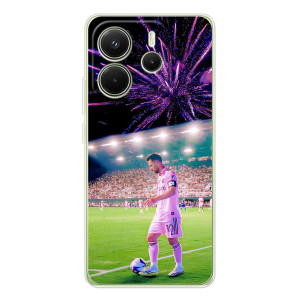 Чехлы Лео Месси в Майами на Xiaomi Redmi Note 14 4G (Global version) – Месси в Майами