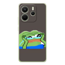Чехлы с картинкой  Жаба Мем на Xiaomi Redmi Note 14 4G (Global version) (Плач лягушки)
