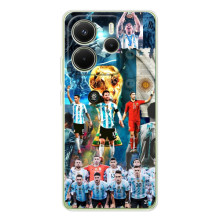 Чехлы Месси для Xiaomi Redmi Note 14 4G (Global version) (AlphaPrint) (Аргентина Месси)