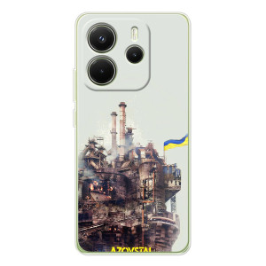 Чехлы на военную тематику для Xiaomi Redmi Note 14 4G (Global version) – Азовсталь