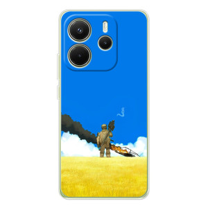 Чехлы на военную тематику для Xiaomi Redmi Note 14 4G (Global version) – Попадание