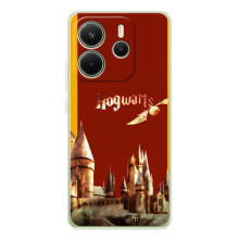 Чехлы с Гарри Поттером для Xiaomi Redmi Note 14 4G (Global version) (AlphaPrint) (Hogwarts)