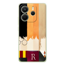 Чехлы с Гарри Поттером для Xiaomi Redmi Note 14 4G (Global version) (AlphaPrint) (обложка Гарри Поттера)