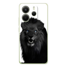 Чохли з картинкою животних Xiaomi Redmi Note 14 4G (Global version) (Чорний ЛЕВ)