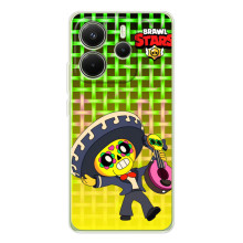 Чехлы Brawl Stars для Xiaomi Redmi Note 14 4G (Global version) (AlphaPrint) (Поко в самбреро)