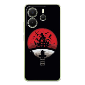 Чехлы с картинкой Итачи Учиха на Xiaomi Redmi Note 14 4G (Global version) – Итачи на черном
