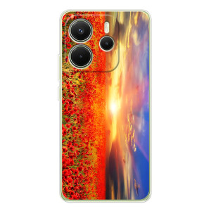 Чохли з картинкою (Тюльпани) на xaomi Redmi Note 14 4G (Глóб熬 версія) – Поле тюльпанів