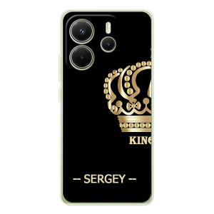 Чехлы с мужскими именами для Xiaomi Redmi Note 14 4G (Global version) (SERGEY)