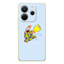 Чехлы с Патриком на Xiaomi Redmi Note 14 4G (Global version) (Патрик с подушкой)