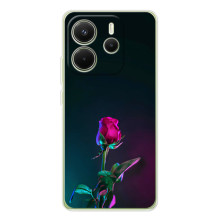 Чехлы с принтом Розочки для Xiaomi Redmi Note 14 4G (Global version) (Ночная роза)
