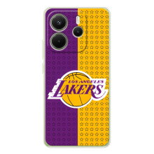 Чехлы с топовыми принтами для Xiaomi Redmi Note 14 4G (Глобальная версия) (Лейкерс)