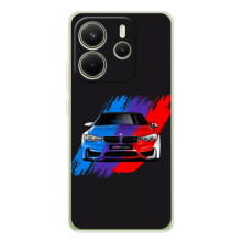 Чехол BMW для XiaoMi Redmi Note 14 4Г (Мировая версия) – Цветная БМВ