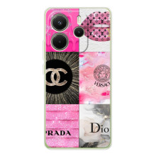 Чехол (Dior, Prada, YSL, Chanel) для Xiaomi Redmi Note 14 4G (Global version) (Модница)