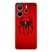 Чехол с человеком пауком для Xiaomi Redmi Note 14 4G (Global version) - (AlphaPrint) (Паук Марвел)