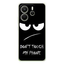 Чехол для Xiaomi Redmi Note 14 4G (Глобальная версия) - (AlphaPrint) с печатью (ТОП продаж) (Dont Touch)