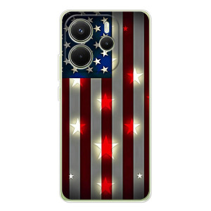 Чехол Флаг USA для Xiaomi Redmi Note 14 4G (Global version) – Флаг США 2