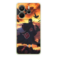Чехол Итачи Учиха дляXiaomi Redmi Note 14 4G (Глобальная версия) (AlphaPrint) (Итачи с воронами)