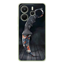 Чехол КИБЕРСПОРТ для Xiaomi Redmi Note 14 4G (Global version) (Кинжал КС ГО)