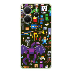 Чохол Майнкрафт на Xiaomi Redmi Note 14 4G (Global version) (AlphaPrint) Minecraft