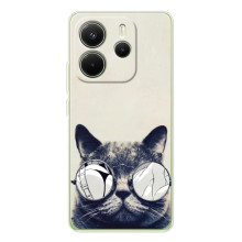 Чехол на тематику: Коты для Xiaomi Redmi Note 14 4G (Global version) (Модный кот)