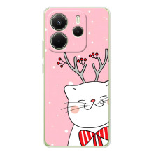 Чехол на тематику: Коты для Xiaomi Redmi Note 14 4G (Global version) (Зимний кот)