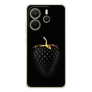 Чохол з зображенням смачної їжі для Xiaomi Redmi Note 14 4G (Global version) – Чорна полуниця
