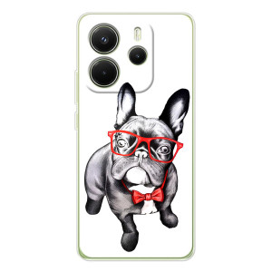 Бампер для Xiaomi Redmi Note 14 4G (Global version) з картинкою "Песики" (В окулярах)