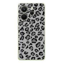 Чехол с леопардовым принтом на Xiaomi Redmi Note 14 4G (Global version) (Темный леопрад)