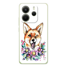 Чехол с Лисичкой для Xiaomi Redmi Note 14 4G (Global version) (Хитрая лиса)