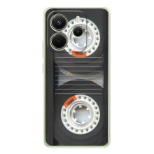 Чехол с Прикольным принтом на Xiaomi Redmi Note 14 4G (Global version) (Кассета магнитофона)