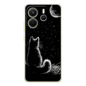 Чохол з принтом для Xiaomi Redmi Note 14 4G (Global version) (AlphaPrint) Модні коти