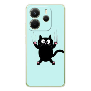Чохол з принтом для Xiaomi Redmi Note 14 4G (Global version) (AlphaPrint) Модні коти