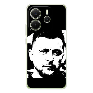 Чохол для Xiaomi Redmi Note 14 4G (Global version) (AlphaPrint - с принтом Зеленського)