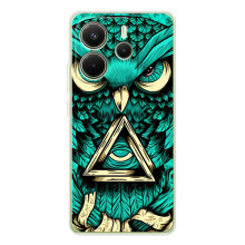 Чехол с птицами на Xiaomi Redmi Note 14 4G (Global version) (VPrint) (Сова с глазом)