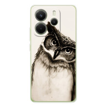 Чехол с птицами на Xiaomi Redmi Note 14 4G (Global version) (VPrint) (Сова)