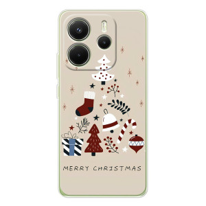 Чехол Санта Клаус для Xiaomi Redmi Note 14 4G (Global version) (Merry Christmas)