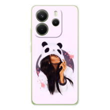 Чехол Стильные девушки на Xiaomi Redmi Note 14 4G (Global version) (В пижаме)