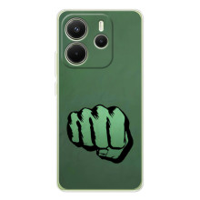 Чехол Супергерои Марвел на Шiaomi Редми Нот 14 4G  (Глобальная версия) (Халк)