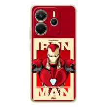 Чехол Супергерой Железный человек на Xiaomi Redmi Note 14 4G (Global version) (Iron man)