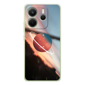 Чохол (ТПУ) з планетами на Xiaomi Redmi Note 14 4G (Global version) – Сатурн