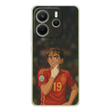Чехол с футболистом Ламин Ямаль Xiaomi Redmi Note 14 4G (Global version) – Ямаль аниме